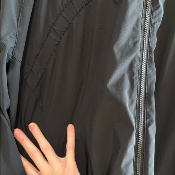 Lululemon Gather Me Slightly Black hooded windbreaker - Picture 7 of 10
